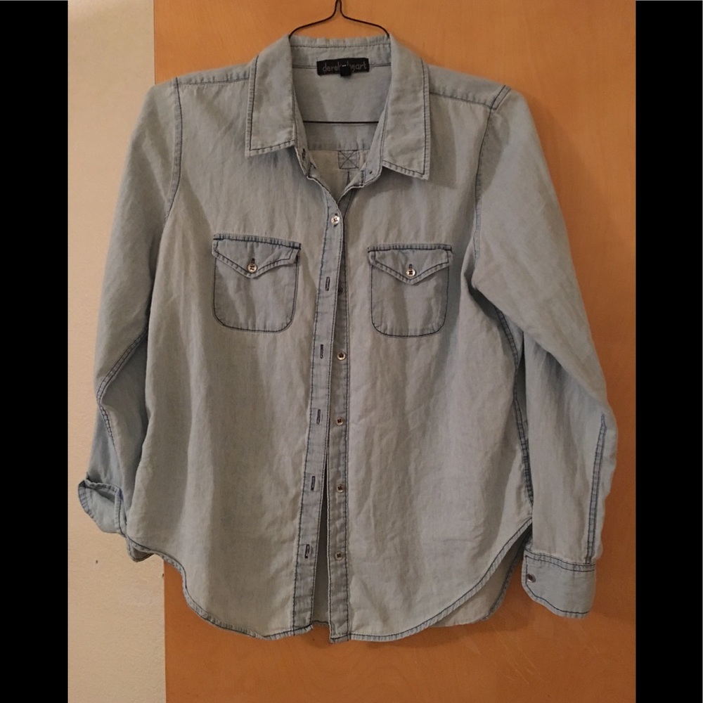 Jean inspired shirt. Size L